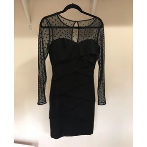 White House Black Market Polka Dot Lace Dress